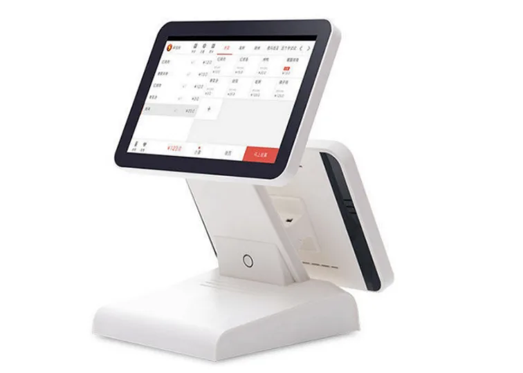 Venue Pass point-of-sale terminal with touchscreen and customer display